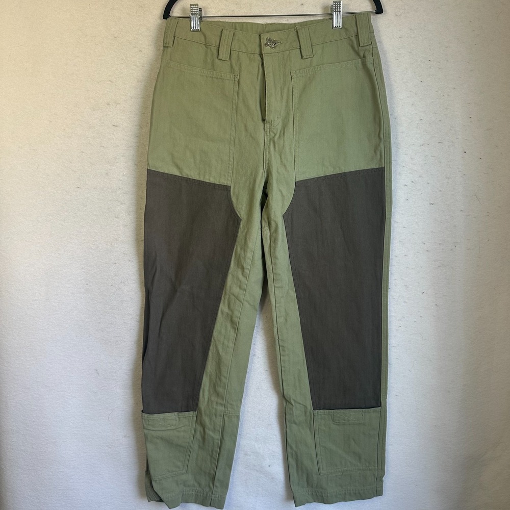 Liquid Lagoon jeans 31 x 29 loose wide-leg fit Y2K 90s‎ fashion revival green